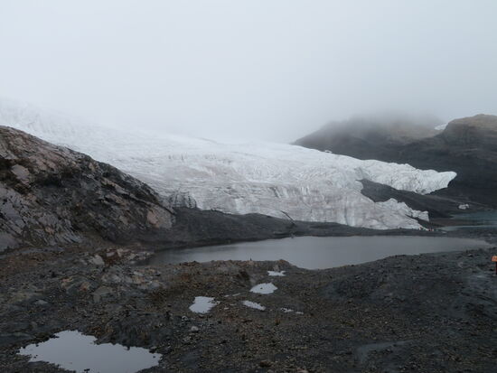 Blick auf den Pastoruri-Gletscher