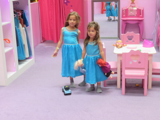 Das Prinzessin-Zimmer mit Kleidern zum Anziehen war das Highlight