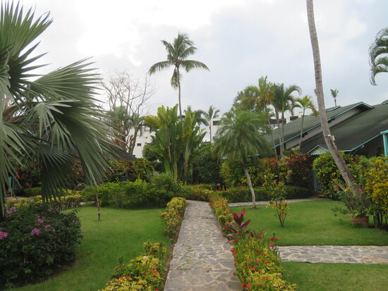 Das Ferienhaus war in einem schönen Park