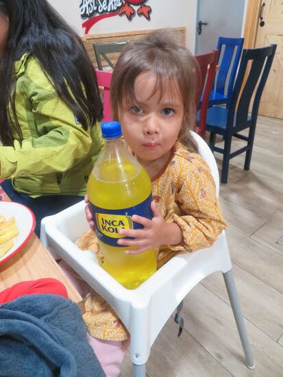 In Spanien bekommt man die peruanische Inca-Kola, die unsere Kinder in Peru so gerne mochten.