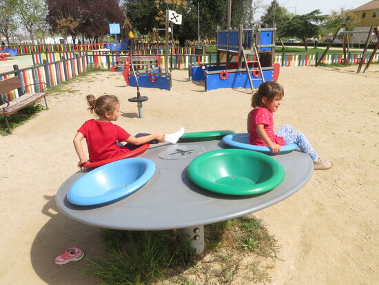 Noch ein wenig Spielen im Park in Madrid