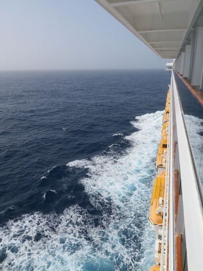 Blick vom Balkon nach vorne