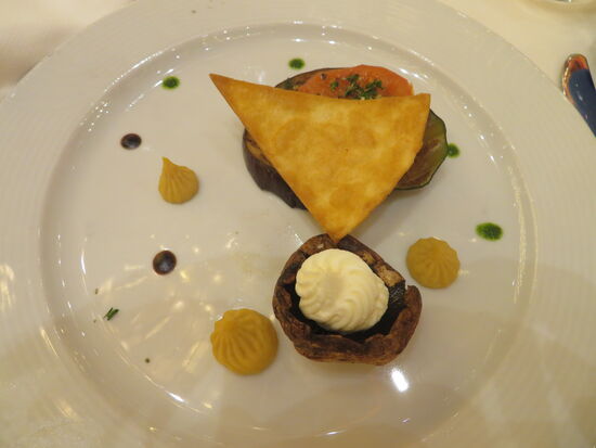 Abends gab es immer lecker angerichtetes Essen