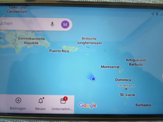 Wir sind mitten in der Karibik