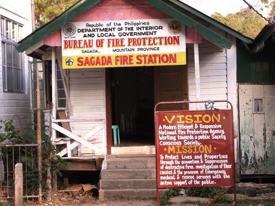 Bergvolk hin oder her: Feuerwehr von Sagada mit Vision und Mission. 