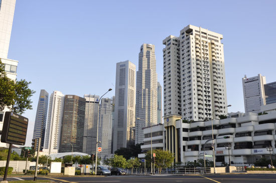 Und jetzt geht's auch schon los mit dem Sightseeing. Hier der Central Business District.