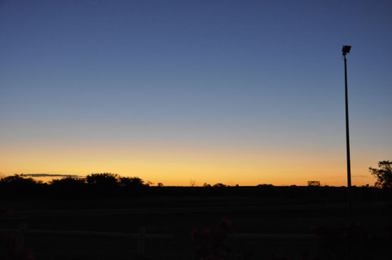 ...und so was ähnliches wie einen Sonnenuntergang zu genießen.