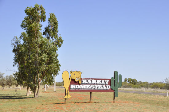 Nochmal schnell Benzin fassen beim Barkly Homestead Roadhouse...