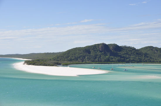Und dann wurden wir ausgelassen beim meistfotografiertesten Spot der Whitsundays - Voila: Hill Inlet...