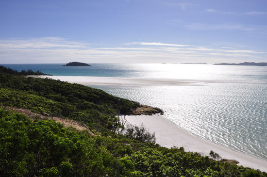 Vom Hill Inlet Lookout kann man runterschauen auf den "Lookout Beach". Nicht sehr einfallsreich der Name...