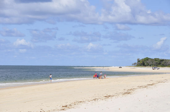 Inskip Point, der Strand wo die Autofähre nach Fraser Island rübergeht...