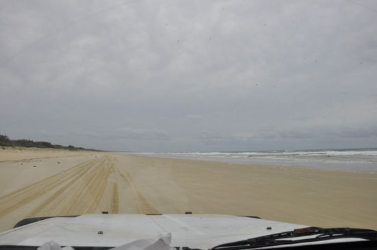 Und dann simma schon am Strand herumgedüst...