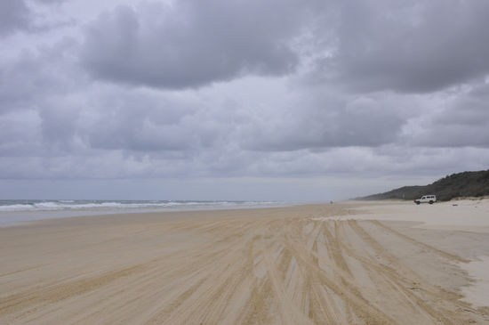 Wir mussten leider unsere Strandfahrt am Oststrand...