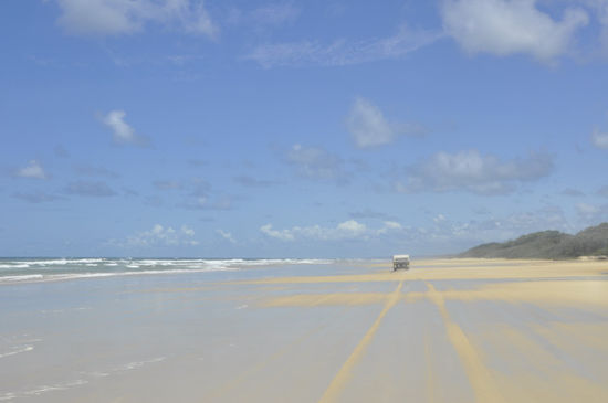 Und dann wieder am Strand entlang...