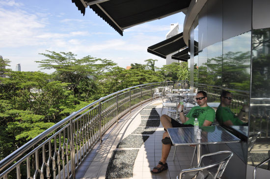 Kleine Rast am Fuße des Kuala Lumpur Towers