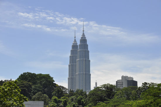Die Petronas Towers nochmals in voller Schönheit