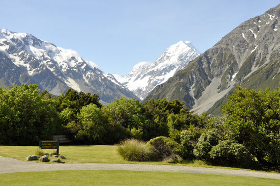 Aoraki nochmals in seiner vollen Schönheit.