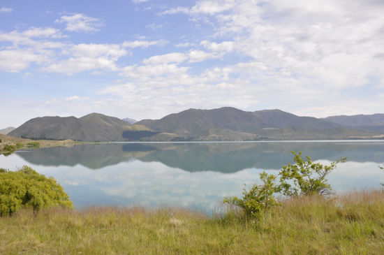 Stop bei einem weiteren schönen Binnensee in Canterbury auf dem Weg zur Ostküste.