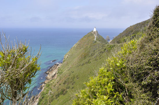 Nugget Point mit schöner Steilküste...