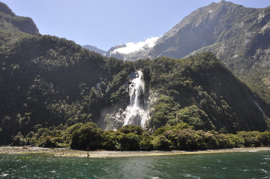 Die Salzwasserschicht wird hier von einer Süßwasserschicht überdeckt.