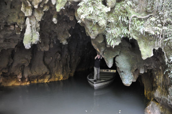 Hier der Eingang zur Höhle.