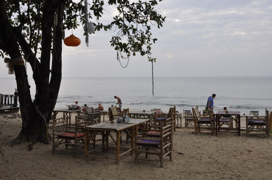 ...und vor allem die Restaurants am Strand...