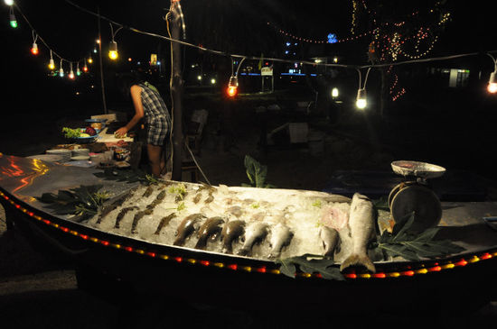 ...und super leckeren Fisch hatten.