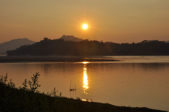 ...und den Sonnenuntergang...