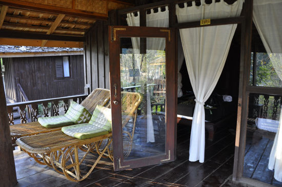 Dann gings rein in unseren Bungalow...