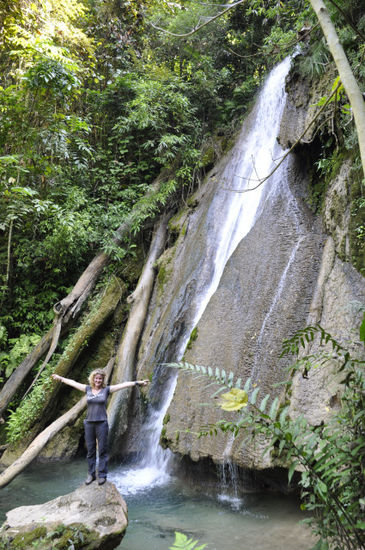 ...bis wir dann beim Wasserfall angekommen sind.