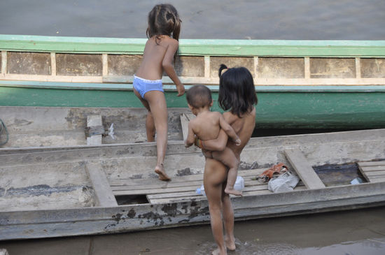 Jeden Nachmittag sind die Kleinen der Familie baden gegangen.