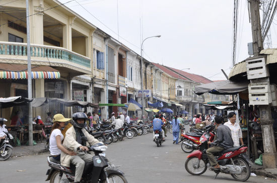 Kompong Cham ist ein nettes Städtchen am Mekong...