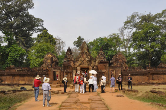 Am nächsten Tag dann - der Banteay Srei Tempel...