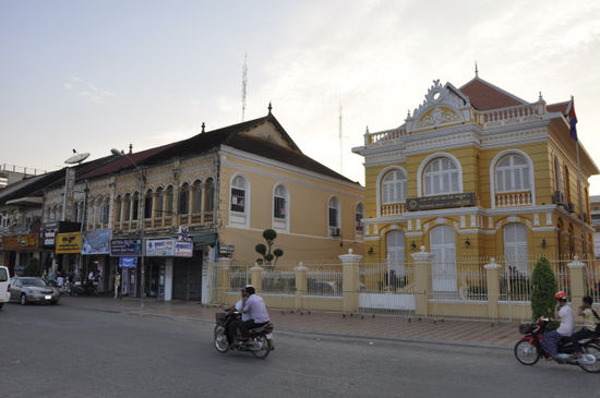 Battambang, ein elegantes Städtchen mit viel französischer Architektur