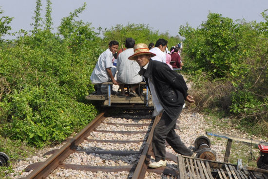 Dann nochmal schnell schauen ob ein weiterer Bambootrain kommt...