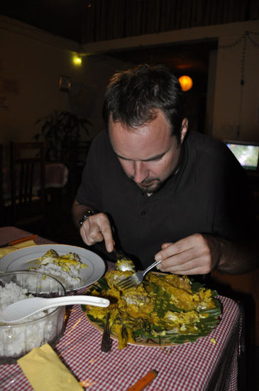 ... trotz der gewöhnungsbedürftigen Farbe hat der eine super gut geschmeckt, der andere war roh und mit Zitrone gebeizt...