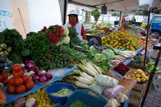 Marktfrau in Quito