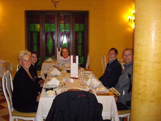 Abschiedsessen im Lokal "La Scala"