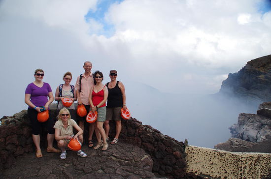 Maria Belen Garcia mit ihrer Gruppe...