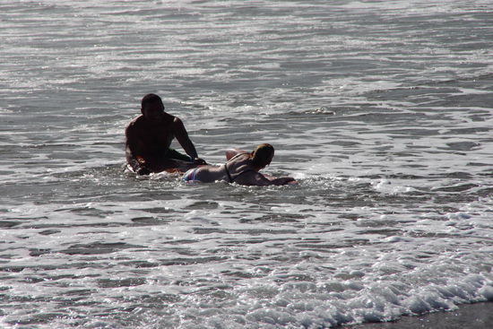 Die Rettung auf dem Board