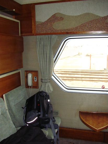 Meine "Suite" im Desert Express von Swakopmund zurück nach Windhoek