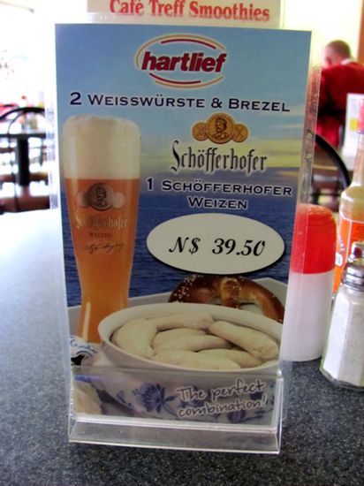 'Brotzeit' in Südwest-Afrika!