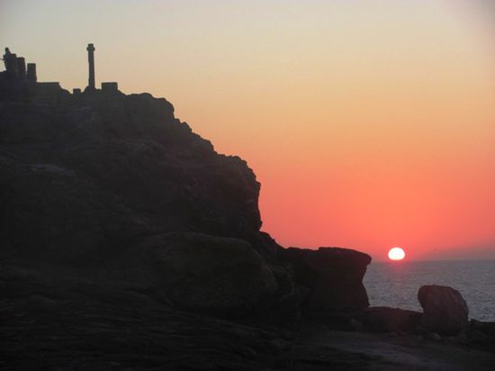 Sonnenuntergang am Diaz Kreuz in Lüderitz
