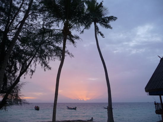 Und das der Ausblick am Abend- echt so schön