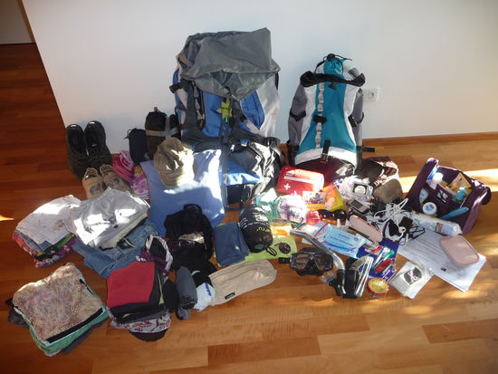 Alle Dinge die mich die nächsten 7 Monate begleiten werden 