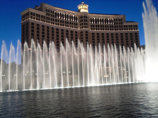 Fontänenshow vor dem Belagio