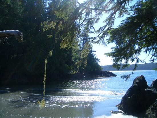 Der Blick vom Zeltplatz aus