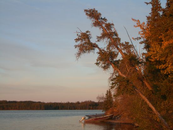 Sonnenuntergang auf der Insel