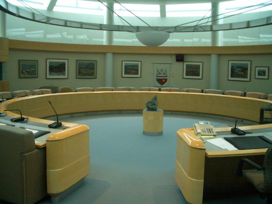 Der Versammlungsraum der Abgeordneten