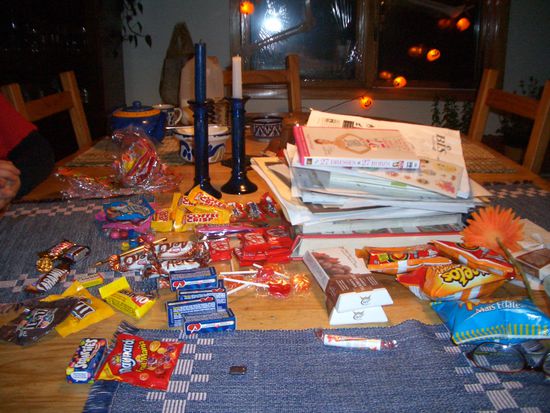 unsere Ausbeute (Amys und meine)